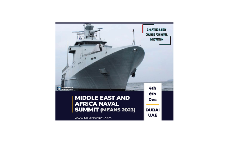 The Middle East and Africa Naval Summit (MEANS) 2023